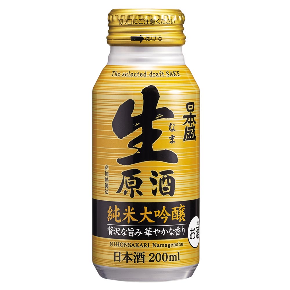 日本盛 生原酒 純米大吟醸ボトル缶 200ml