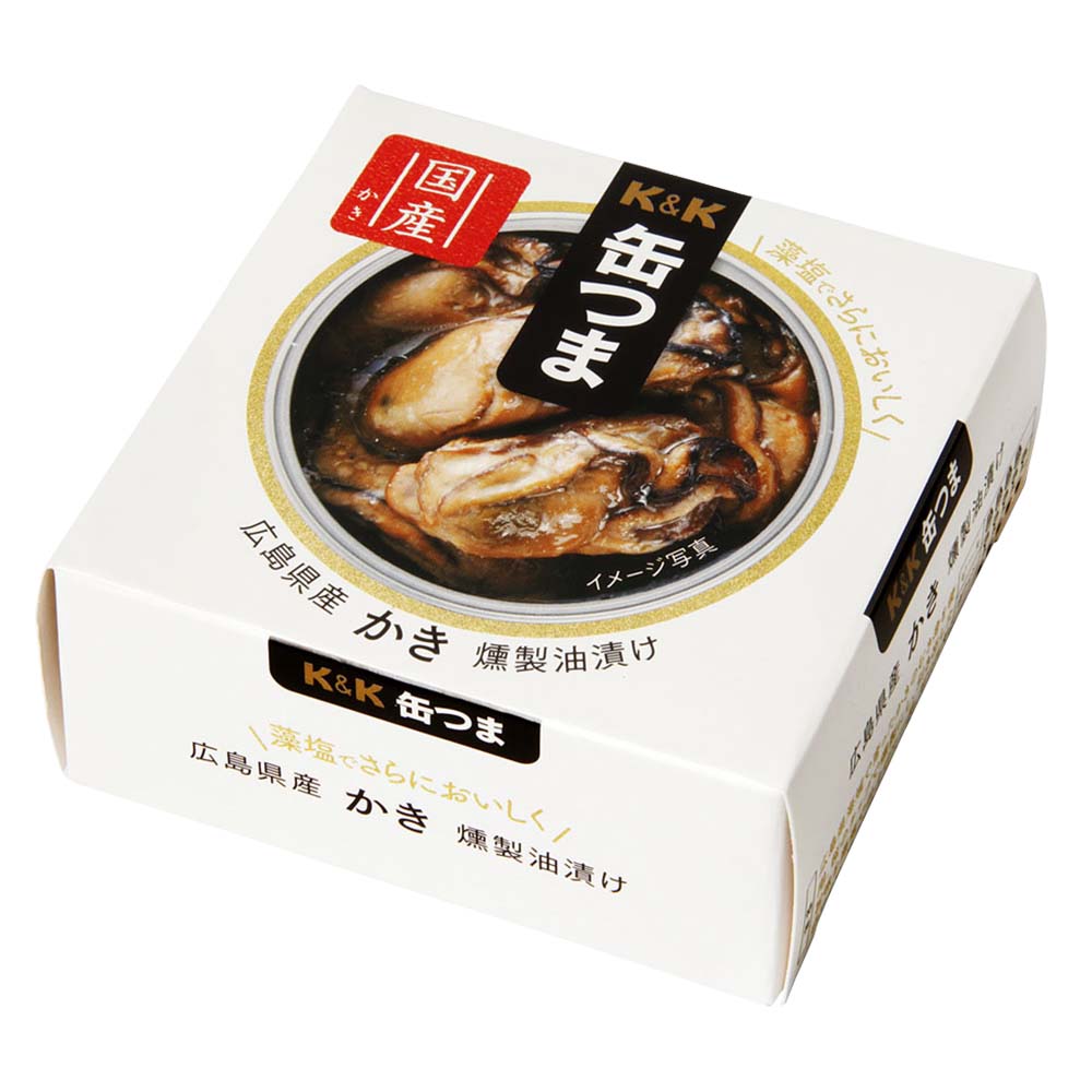 K＆K缶つま 広島県産かき燻製油漬け 60g